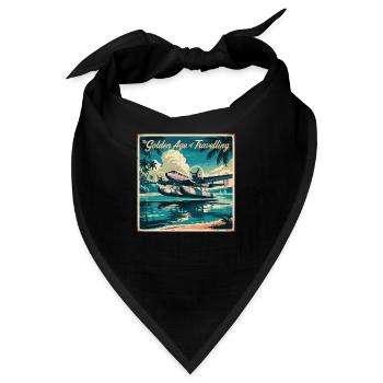 The golden Age of Travelling with a float plane - Bandana - Schwarz - Vorne