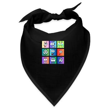 faces coloring - Bandana - Schwarz - Vorne