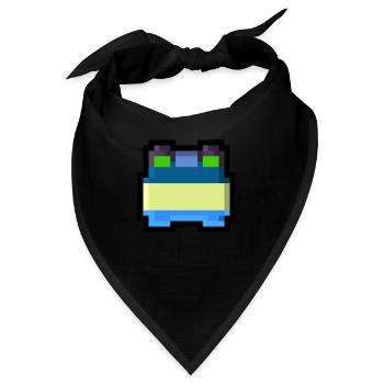 Pixel Smile - Bandana - Schwarz - Vorne