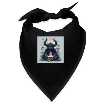Bitte nicht stören! - Bandana - Schwarz - Vorne