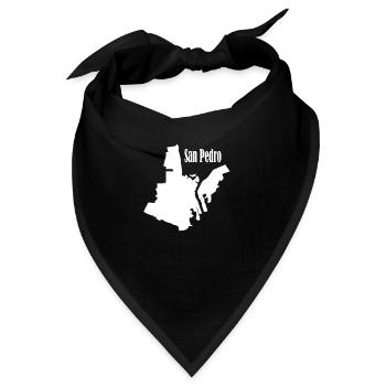 San pedro L.A. weiß - Bandana - Schwarz - Vorne