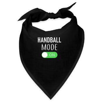 Handball Mode On - Bandana - Schwarz - Vorne