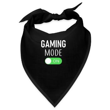 Gaming Mode On - Gamer - Gamergirl - Bandana - Schwarz - Vorne
