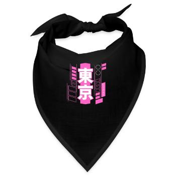 Tokio Cyberpunk - Bandana - Schwarz - Vorne