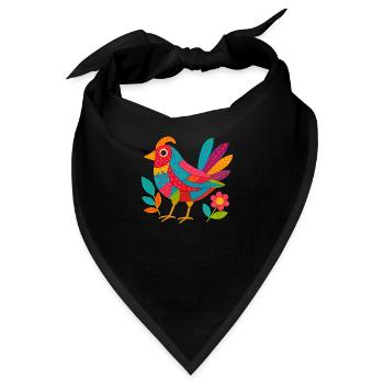 Patchwing – Der Stofffeder-Vogel - Bandana - Schwarz - Vorne