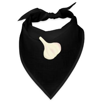Knoblauch-Knolle - Bandana - Schwarz - Vorne