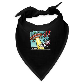 ufo kuh - Bandana - Schwarz - Vorne