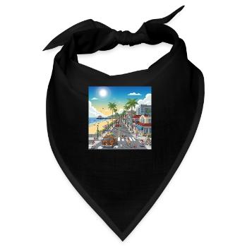 Straße in Newport Beach - Bandana - Schwarz - Vorne