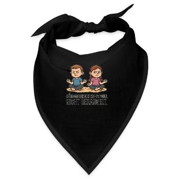 Pädagogisch wertvoll nicht gerangelt Meditation - Bandana - Schwarz - Vorne