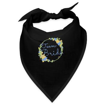 Team Bride /Team Braut - Bandana - Schwarz - Vorne