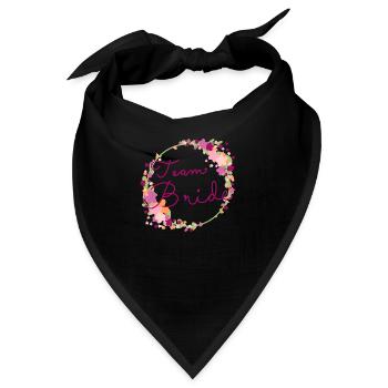 Team Bride /Team Braut - Bandana - Schwarz - Vorne