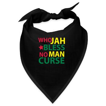 who jah bless - Bandana - Schwarz - Vorne