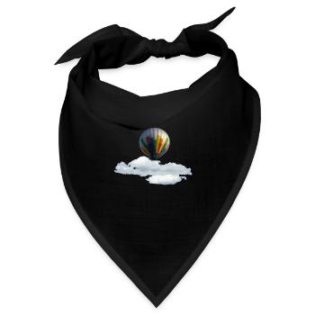 Heissluftballon - Bandana - Schwarz - Vorne