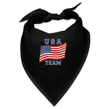 Team USA - Bandana - Schwarz - Vorne