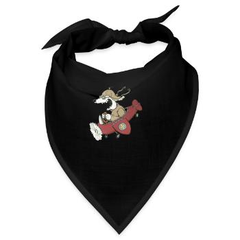 Flughund - Bandana - Schwarz - Vorne