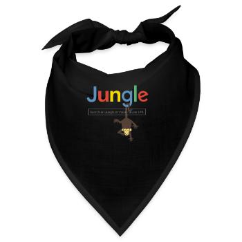 JUNGLE GOOGLE & CHEETAH - Bandana - Schwarz - Vorne