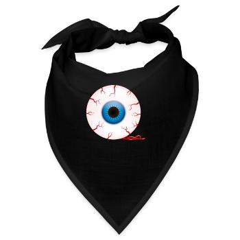 Smiley Halloween Eye - Bandana - Schwarz - Vorne