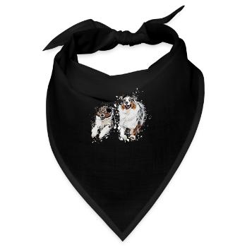 Aussie Comic - Bandana - Schwarz - Vorne