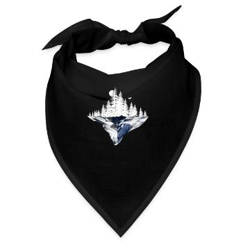 Matterhorn T-Shirt Matterhorn, Wallis, Zermatt - Bandana - Schwarz - Vorne