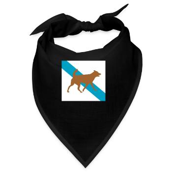 Dog Hund - Bandana - Schwarz - Vorne