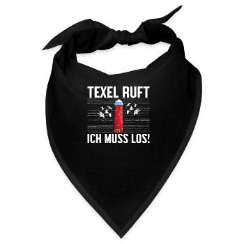 Texel Holland Leuchtturm - Bandana - Schwarz - Vorne