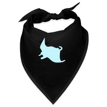 Rochen Manta - Bandana - Schwarz - Vorne