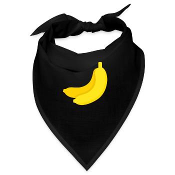 Banane - Bandana - Schwarz - Vorne