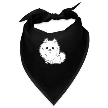 Zwergspitz - Bandana - Schwarz - Vorne