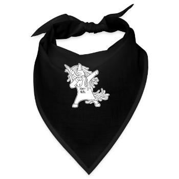 Death Metal unicorn - Bandana - Schwarz - Vorne