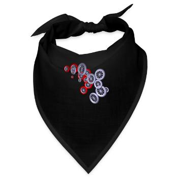 Räder - Bandana - Schwarz - Vorne
