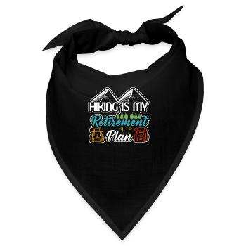 Wandern ist dieses Jahr meine Altersvorsorge - Bandana - Schwarz - Vorne