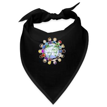 Racism - Bandana - Schwarz - Vorne