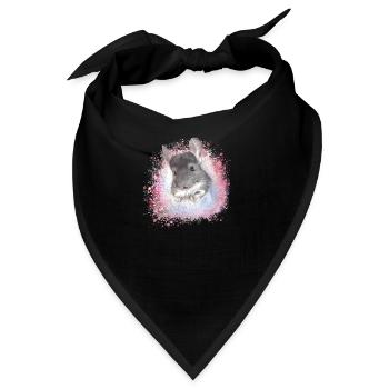 chinchilla,graffiti,malerei,angora kaninchen - Bandana - Schwarz - Vorne