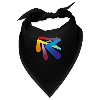 Farben Pipelines - Bandana - Schwarz - Vorne