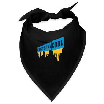 crazy sexy cool Design - Bandana - Schwarz - Vorne