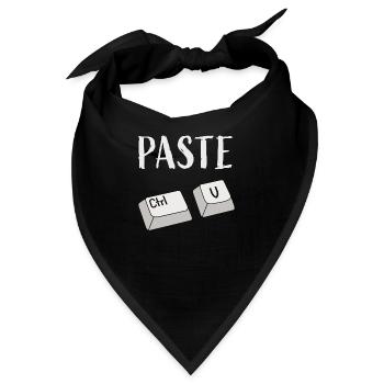 Strg V Einfügen - Bandana - Schwarz - Vorne