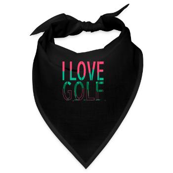 funny bowling awesome golfjersey golfmug bday - Bandana - Schwarz - Vorne