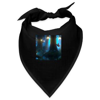 Magischer Wald - Bandana - Schwarz - Vorne