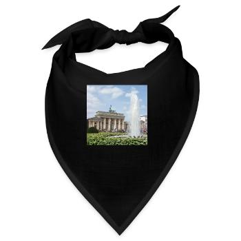 Brandenburger Tor - Bandana - Schwarz - Vorne