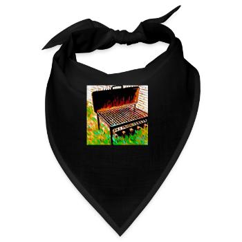 Grill der 50er Jahre - Bandana - Schwarz - Vorne
