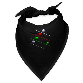 Spielerei mit Kugeln -03- - Bandana - Schwarz - Vorne