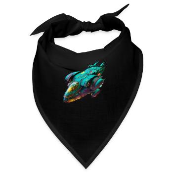 Raumschiff - Bandana - Schwarz - Vorne