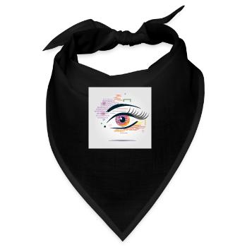 Leuchtendes Auge - Bandana - Schwarz - Vorne