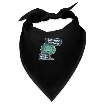 Bitte keine Werbung und kostenlosen Zeitungen - Bandana - Schwarz - Vorne