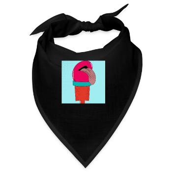 Die Eis-Zunge - Bandana - Schwarz - Vorne