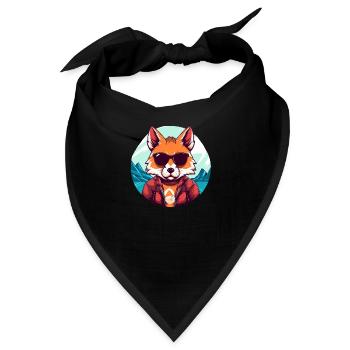 Cooler Fuchs - Bandana - Schwarz - Vorne