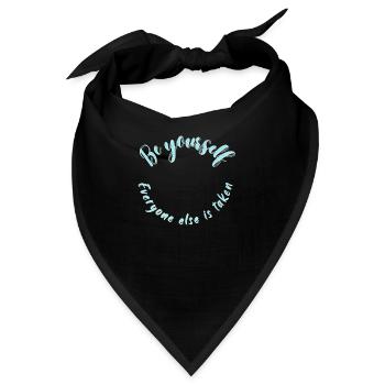 Sei du selbst - Bandana - Schwarz - Vorne