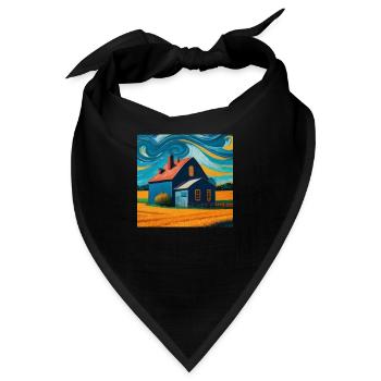 Weizenfeld im Norden Bayerns - Bandana - Schwarz - Vorne