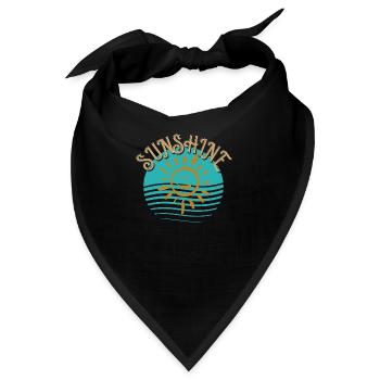 Sonnenschein: Das goldene Elixier - Bandana - Schwarz - Vorne