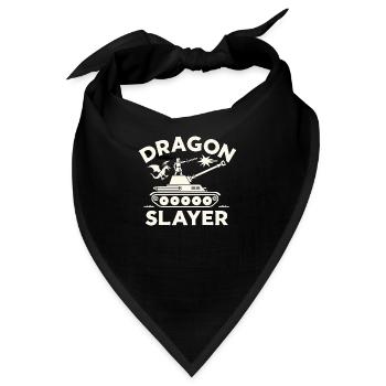 Dragon Slayer Knight Ren Faire LARP, Renaissance - Bandana - Schwarz - Vorne